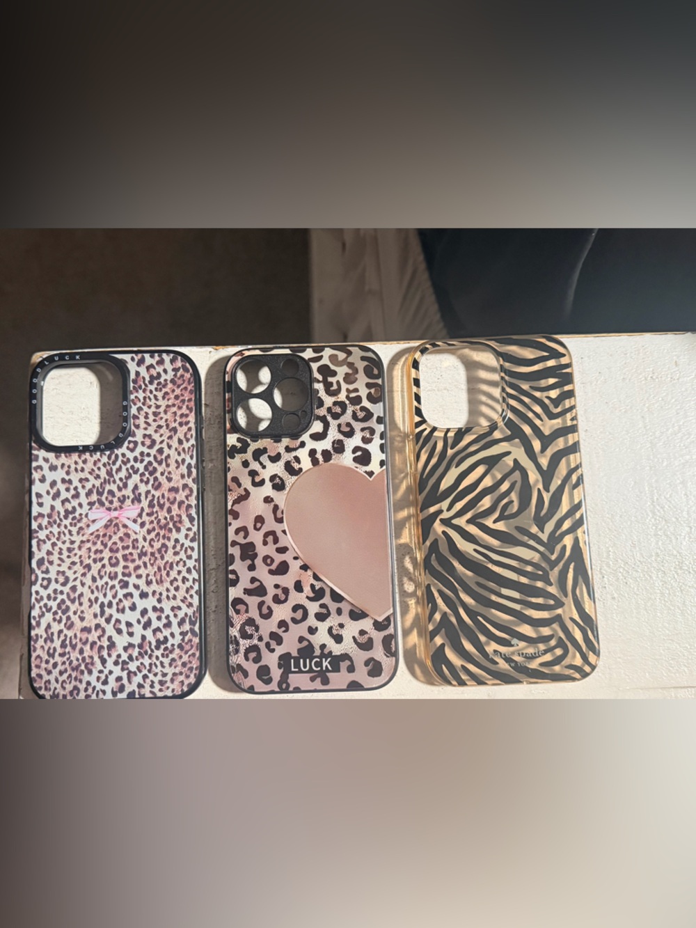 Leopard & Zebra Pattern Phone Case - Kate Spade 16 pro max